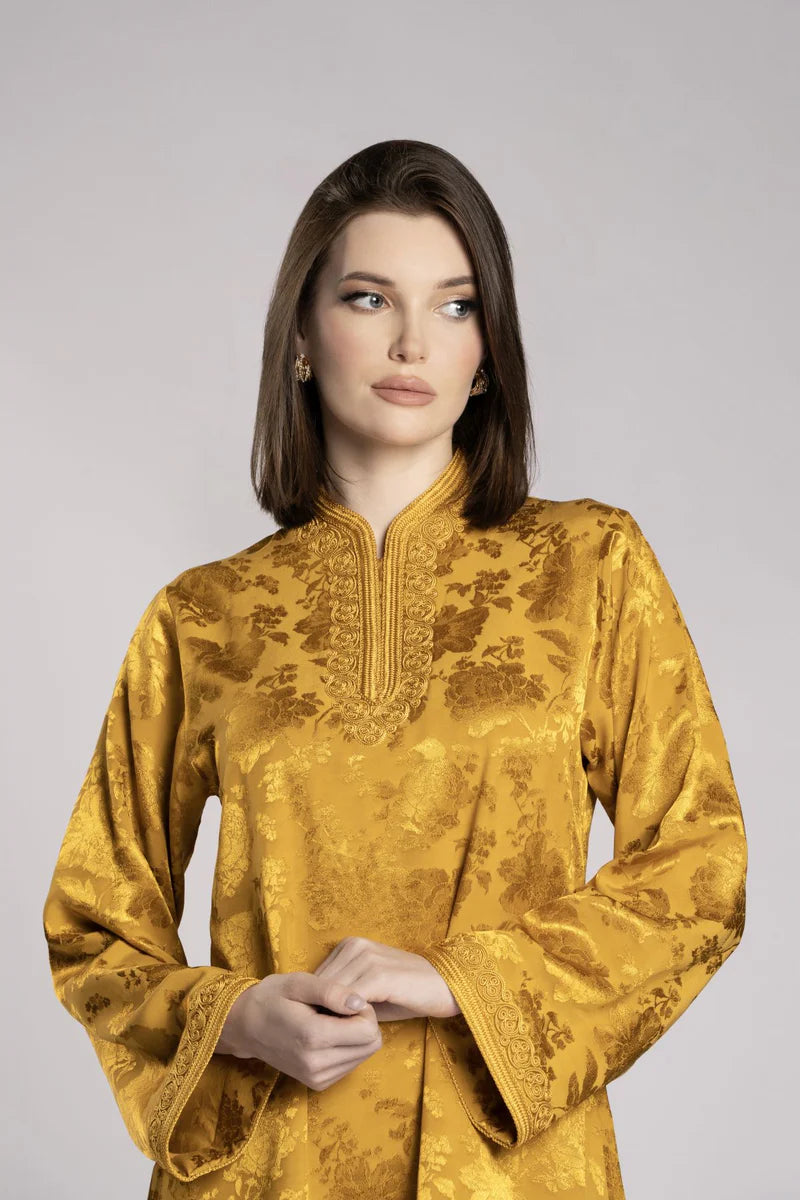 RMDML2501TT-YELOW TOP & TROUSER SET
