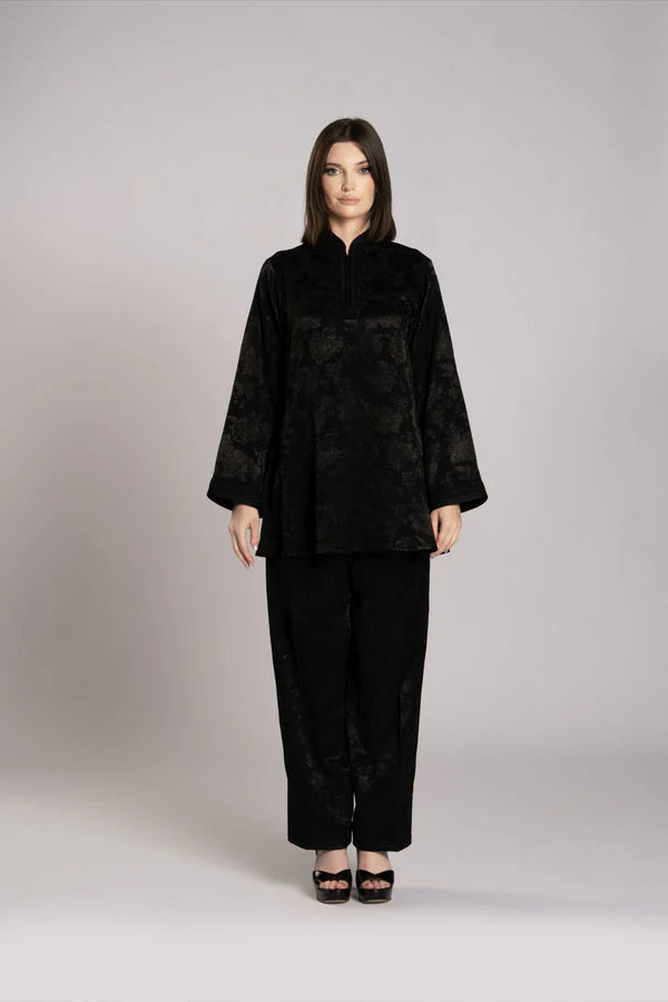RMDML2501TT-BLACK TOP & TROUSER SET