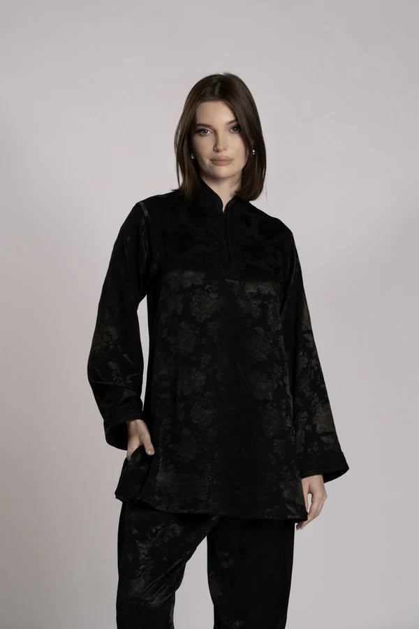 RMDML2501TT-BLACK TOP & TROUSER SET