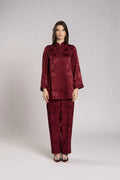 RMDML2501TT-MAROON TOP & TROUSER SET