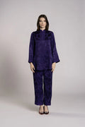 RMDML2501TT-PURPLE TOP & TROUSER SET