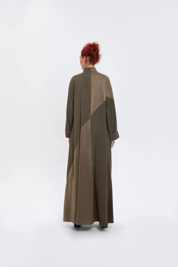 SM2407-GREEN MAJESTIC HARMONY KIMONO ABAYA
