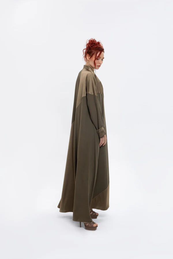 SM2407-GREEN MAJESTIC HARMONY KIMONO ABAYA