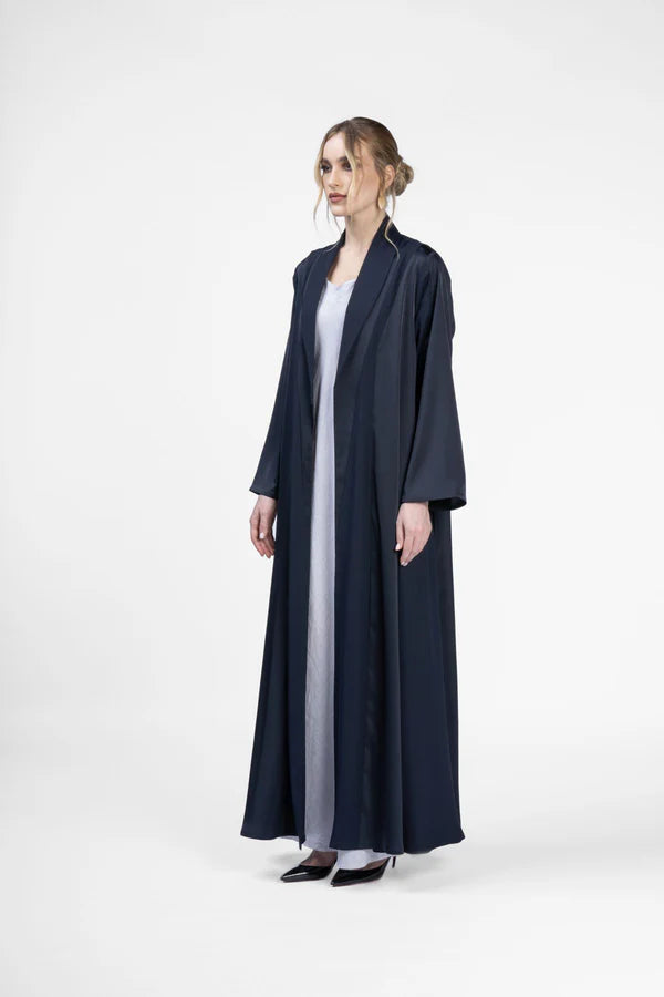 RMD2402-BLUE MIDNIGHT SERENITY NAVY BLUE ABAYA