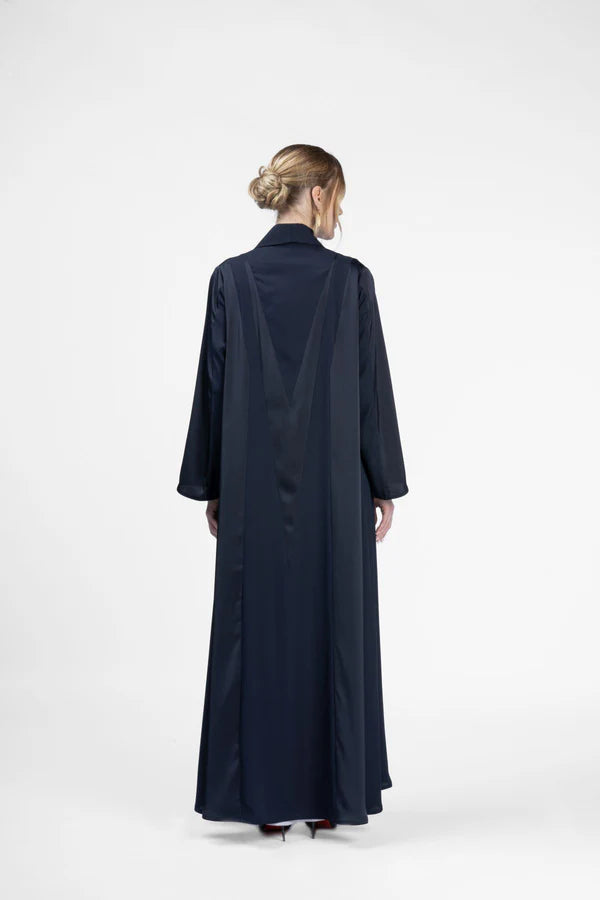 RMD2402-BLUE MIDNIGHT SERENITY NAVY BLUE ABAYA