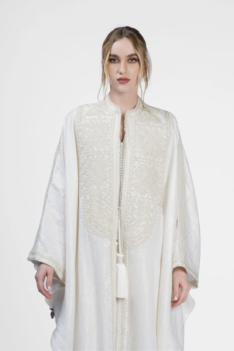 RMDM2401-OW DIAMOND WHISPER ABAYA- FULL SET