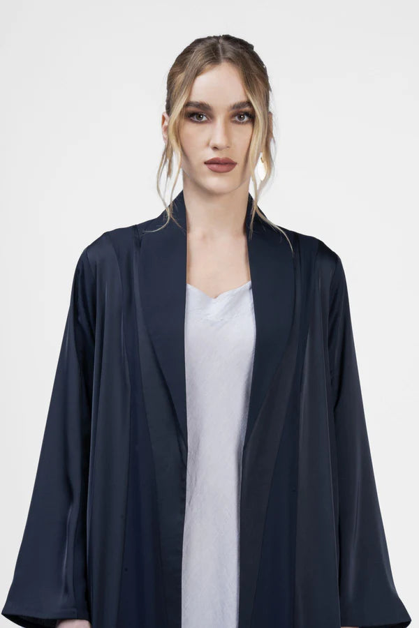 RMD2402-BLUE MIDNIGHT SERENITY NAVY BLUE ABAYA