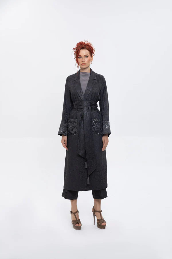 SM2416-GREY ELEGANZA AURA SUIT