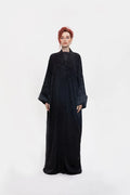 RTWS2405-FLARE KIMONO BLACK ULTIMATE GRACE ABAYA