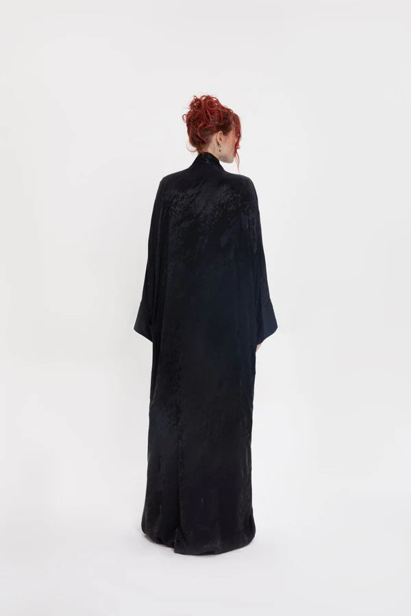 RTWS2406-DS-BLACK OPULENT CHARM KIMONO ABAYA