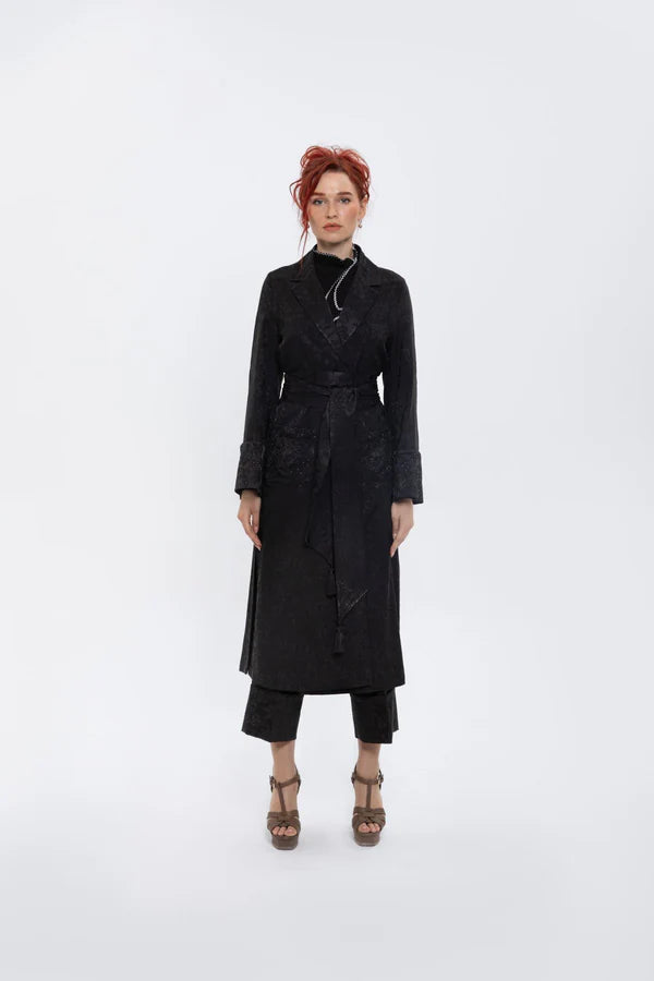 SM2416-BLACK-FL ELEGANZA AURA SUIT