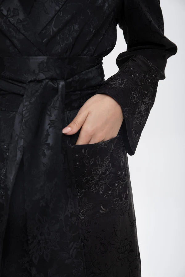 SM2416-BLACK-FL ELEGANZA AURA SUIT