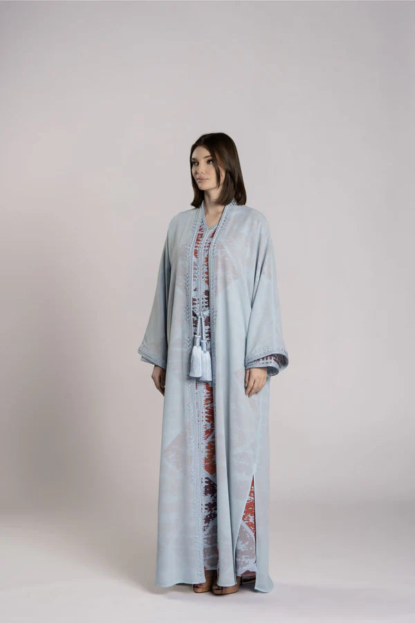 RMDCB2503 ETHEREAL LAYERS KIMONO ABAYA WITH INNER DRESS